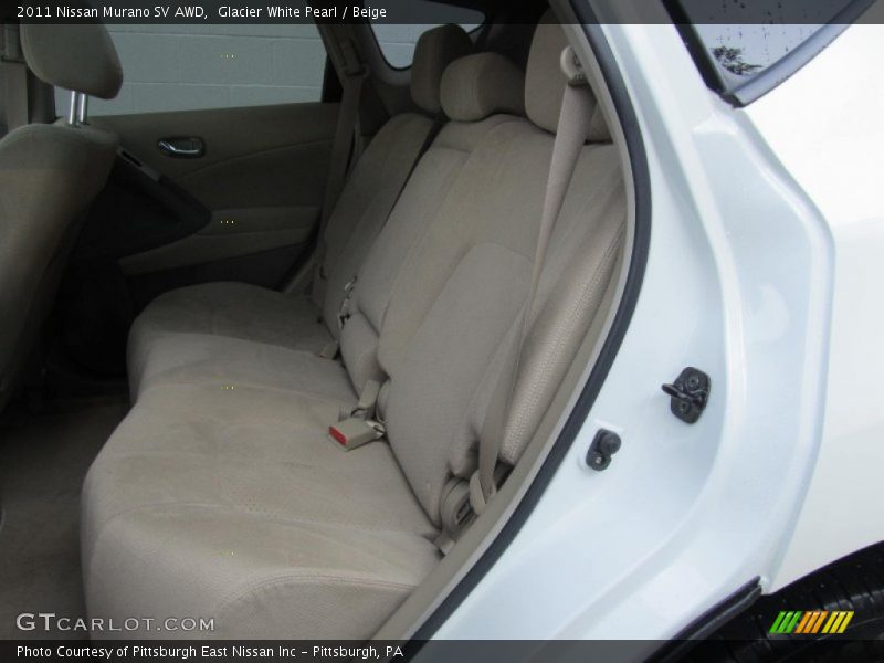 Glacier White Pearl / Beige 2011 Nissan Murano SV AWD