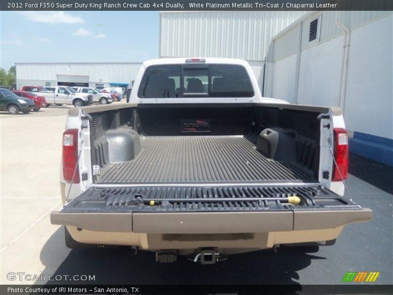 White Platinum Metallic Tri-Coat / Chaparral Leather 2012 Ford F350 Super Duty King Ranch Crew Cab 4x4 Dually