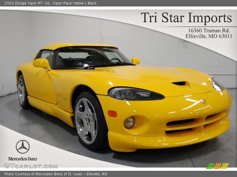 Viper Race Yellow / Black 2001 Dodge Viper RT-10