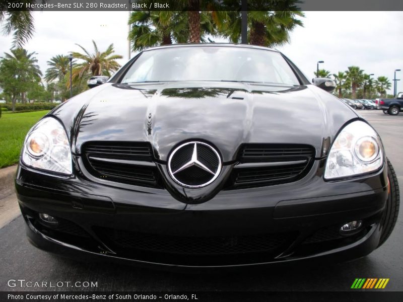 Black / Black 2007 Mercedes-Benz SLK 280 Roadster