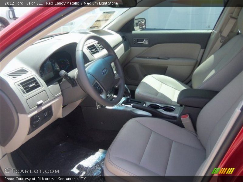 Red Candy Metallic / Medium Light Stone 2012 Ford Fusion SEL
