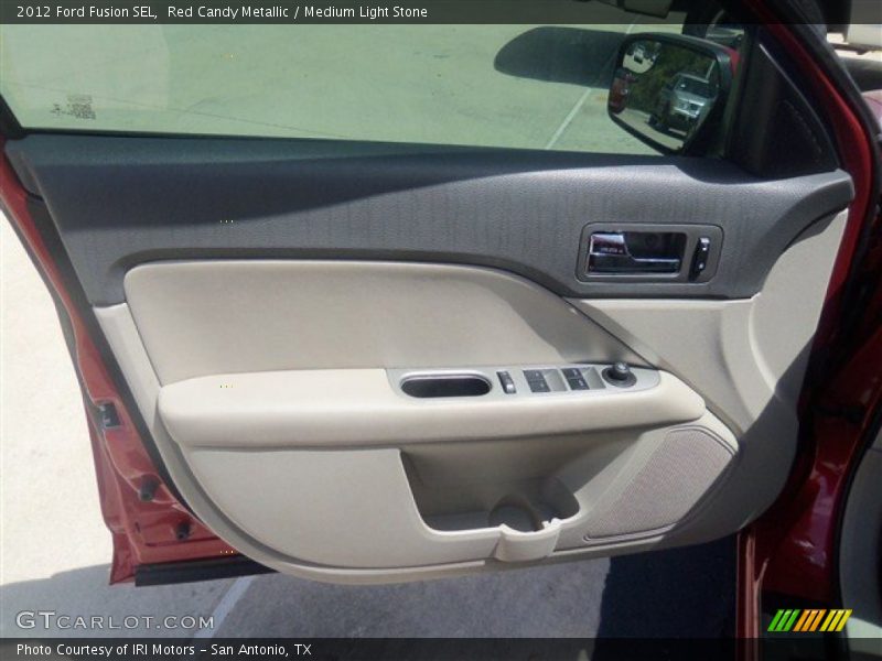 Red Candy Metallic / Medium Light Stone 2012 Ford Fusion SEL