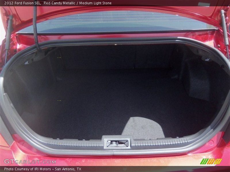 Red Candy Metallic / Medium Light Stone 2012 Ford Fusion SEL