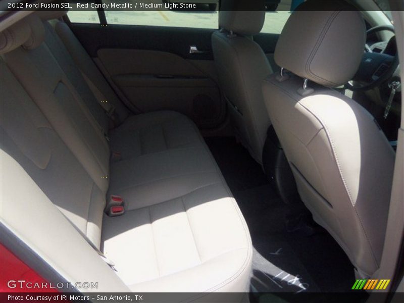 Red Candy Metallic / Medium Light Stone 2012 Ford Fusion SEL