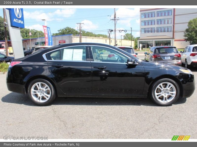 Crystal Black Pearl / Taupe 2009 Acura TL 3.5