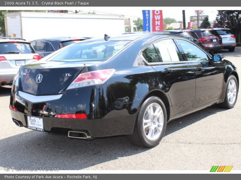 Crystal Black Pearl / Taupe 2009 Acura TL 3.5