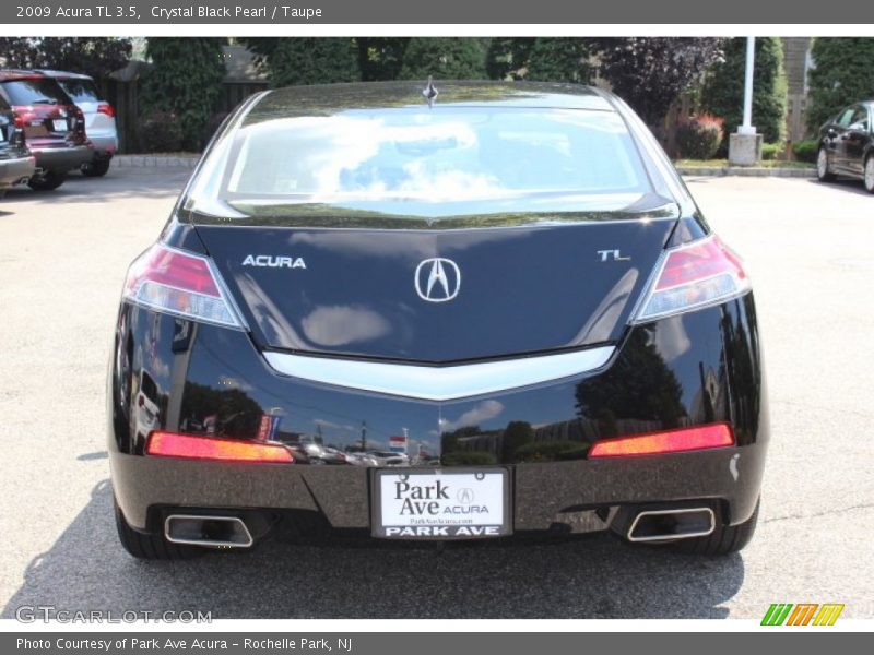Crystal Black Pearl / Taupe 2009 Acura TL 3.5