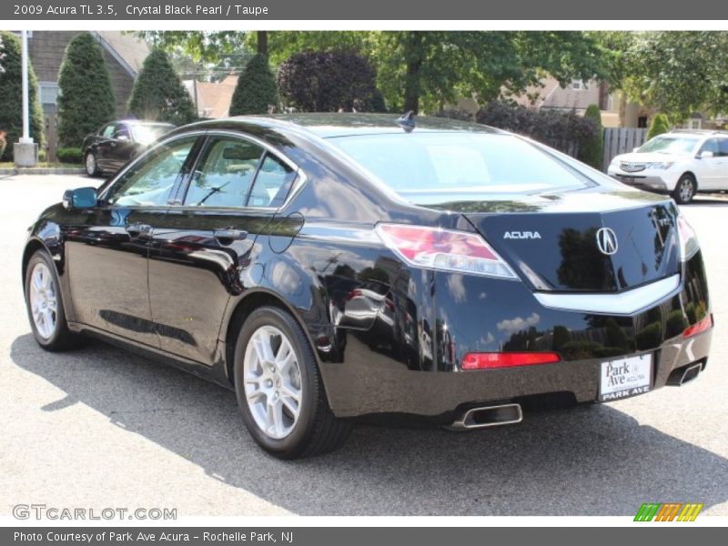 Crystal Black Pearl / Taupe 2009 Acura TL 3.5