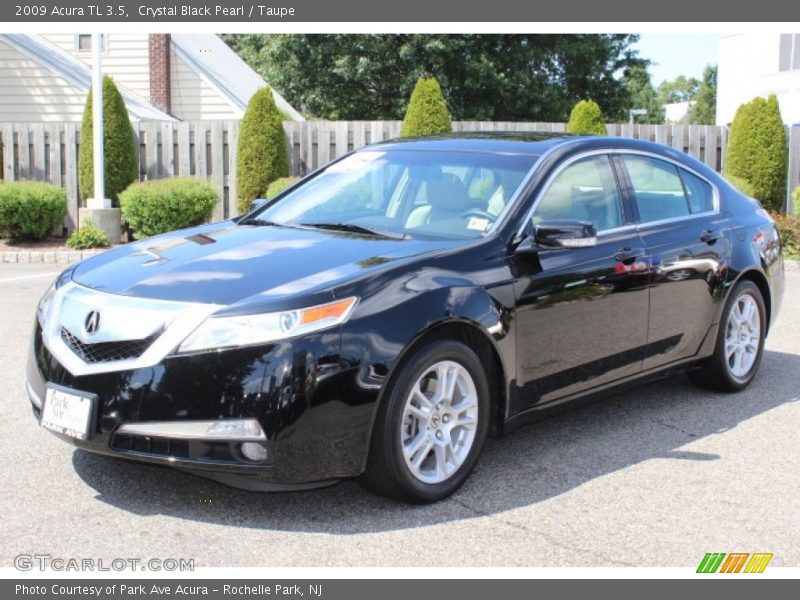 Crystal Black Pearl / Taupe 2009 Acura TL 3.5