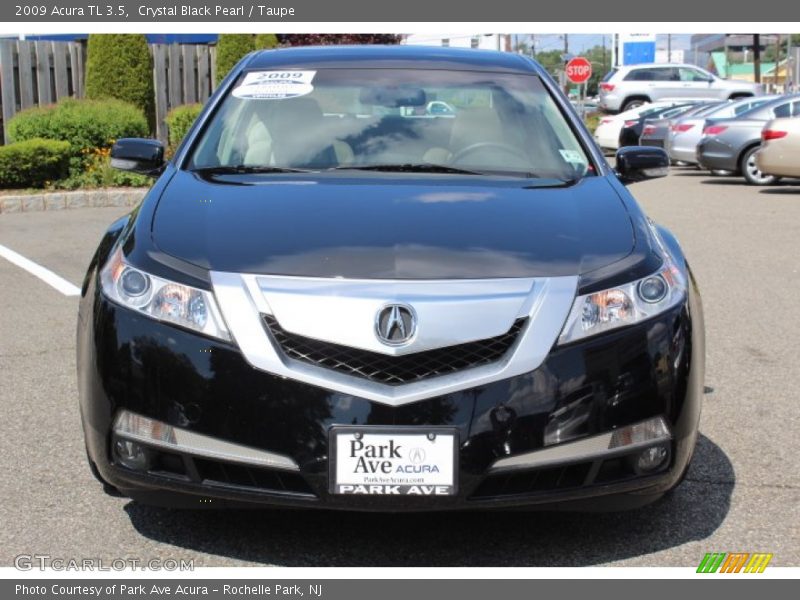 Crystal Black Pearl / Taupe 2009 Acura TL 3.5