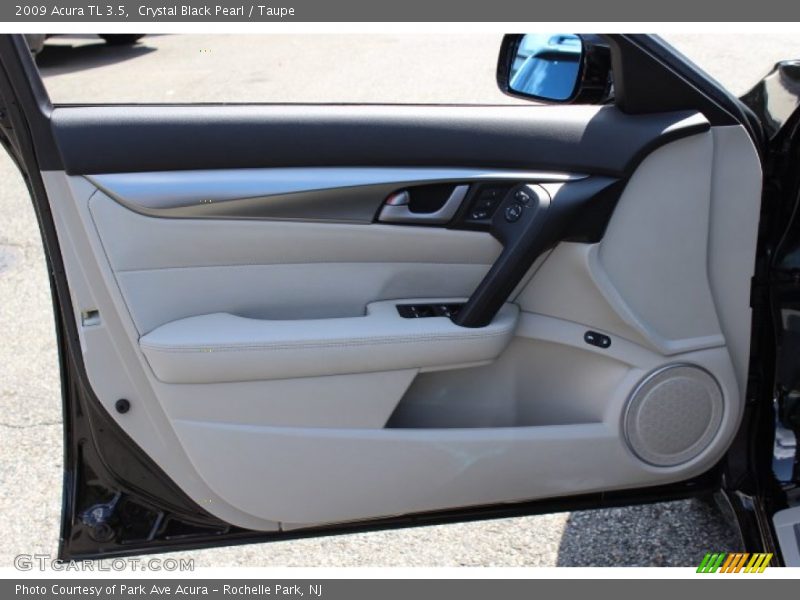 Crystal Black Pearl / Taupe 2009 Acura TL 3.5