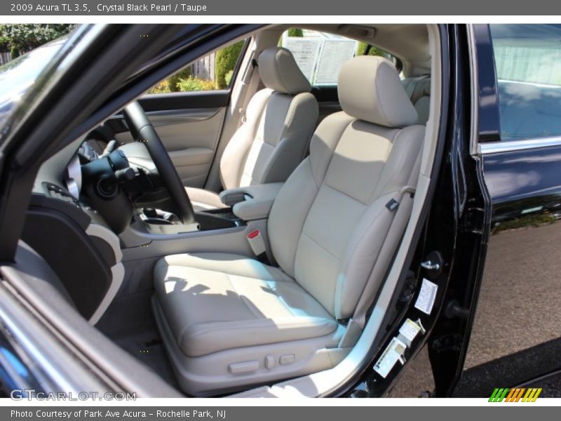 Crystal Black Pearl / Taupe 2009 Acura TL 3.5