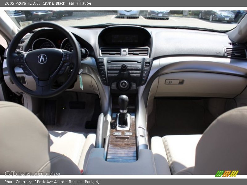 Crystal Black Pearl / Taupe 2009 Acura TL 3.5