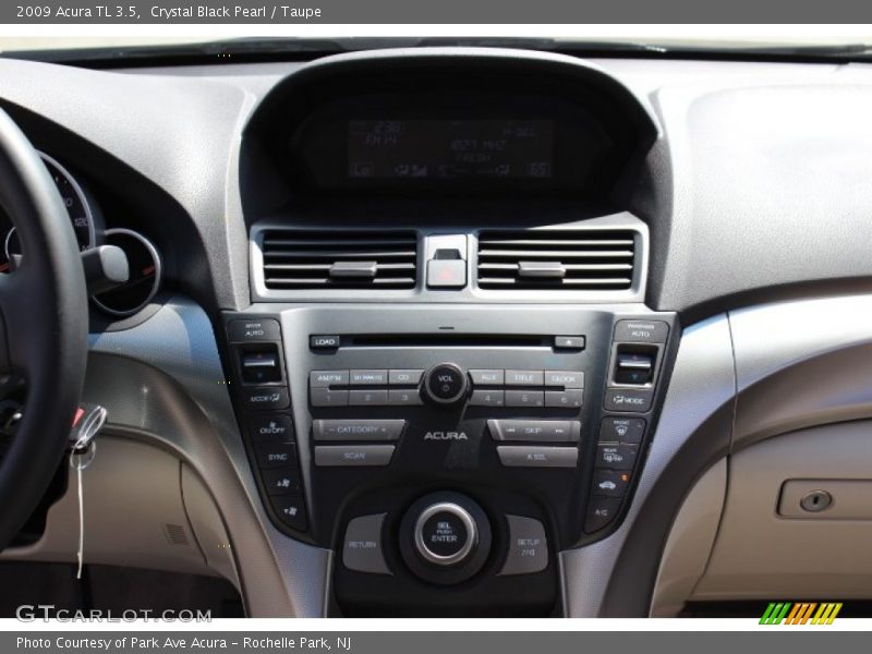 Crystal Black Pearl / Taupe 2009 Acura TL 3.5
