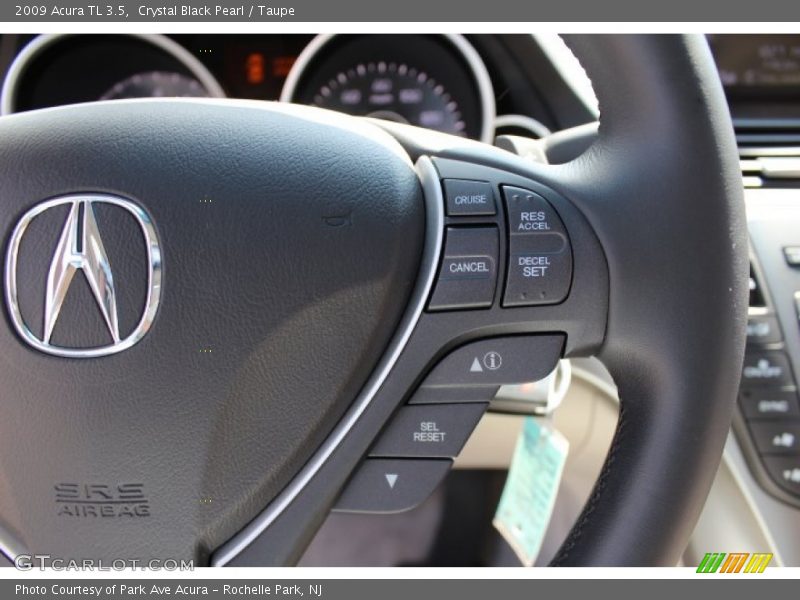 Crystal Black Pearl / Taupe 2009 Acura TL 3.5