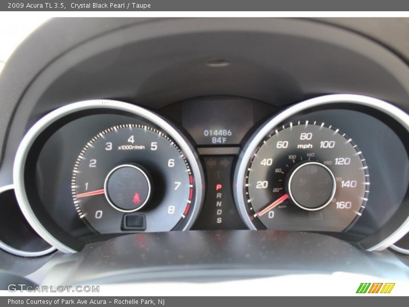 Crystal Black Pearl / Taupe 2009 Acura TL 3.5