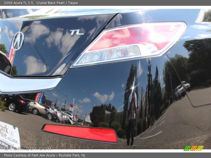 Crystal Black Pearl / Taupe 2009 Acura TL 3.5