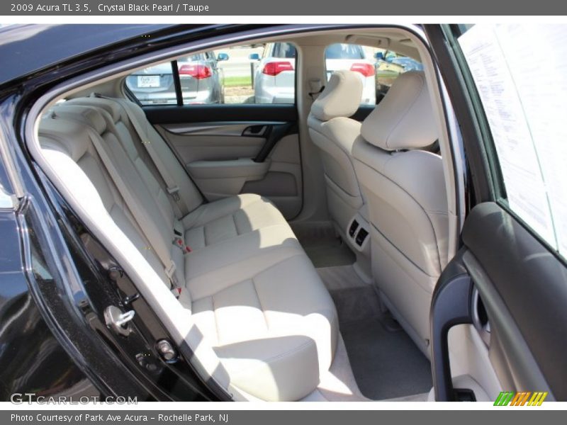 Crystal Black Pearl / Taupe 2009 Acura TL 3.5