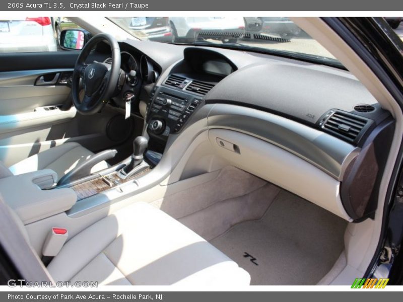 Crystal Black Pearl / Taupe 2009 Acura TL 3.5
