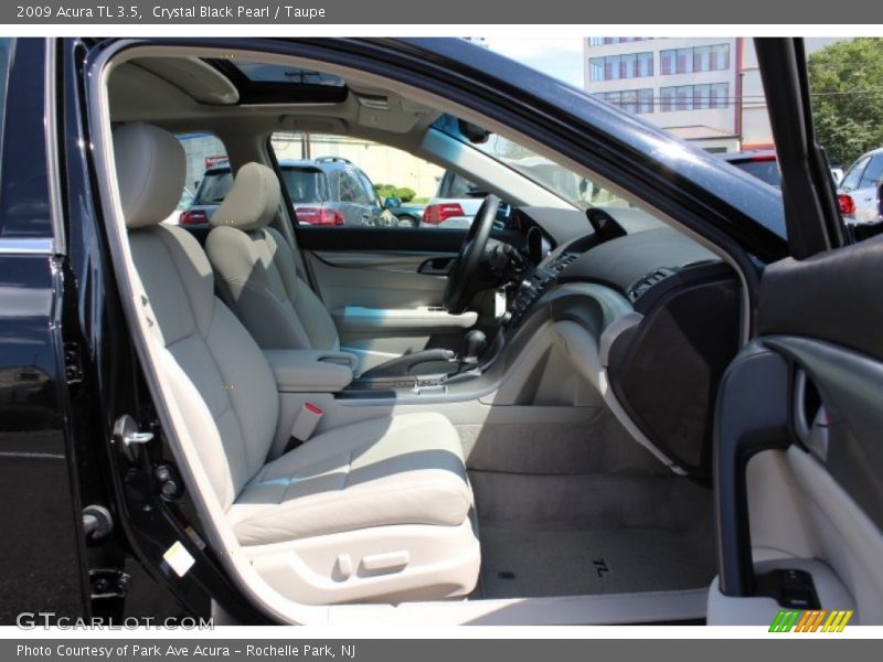 Crystal Black Pearl / Taupe 2009 Acura TL 3.5