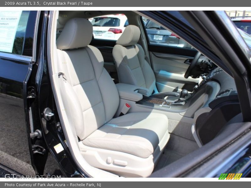 Crystal Black Pearl / Taupe 2009 Acura TL 3.5
