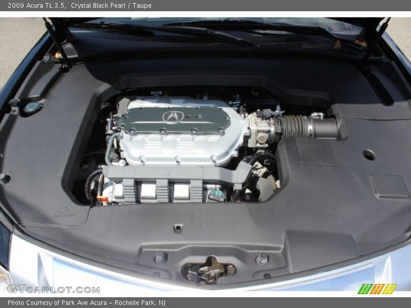 Crystal Black Pearl / Taupe 2009 Acura TL 3.5