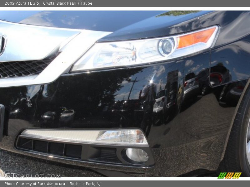 Crystal Black Pearl / Taupe 2009 Acura TL 3.5