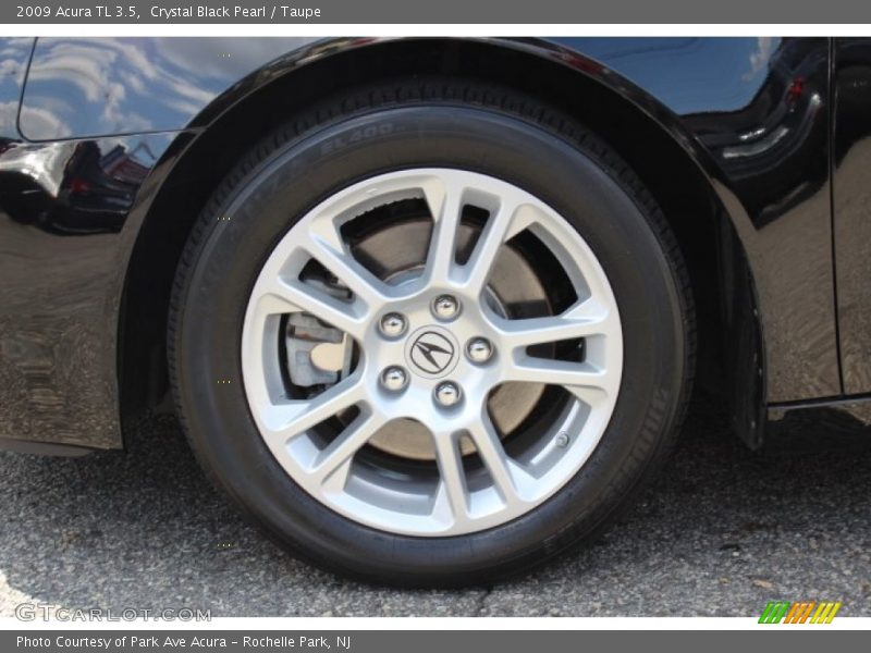 Crystal Black Pearl / Taupe 2009 Acura TL 3.5