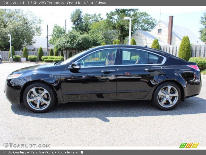 Crystal Black Pearl / Umber 2011 Acura TL 3.7 SH-AWD Technology