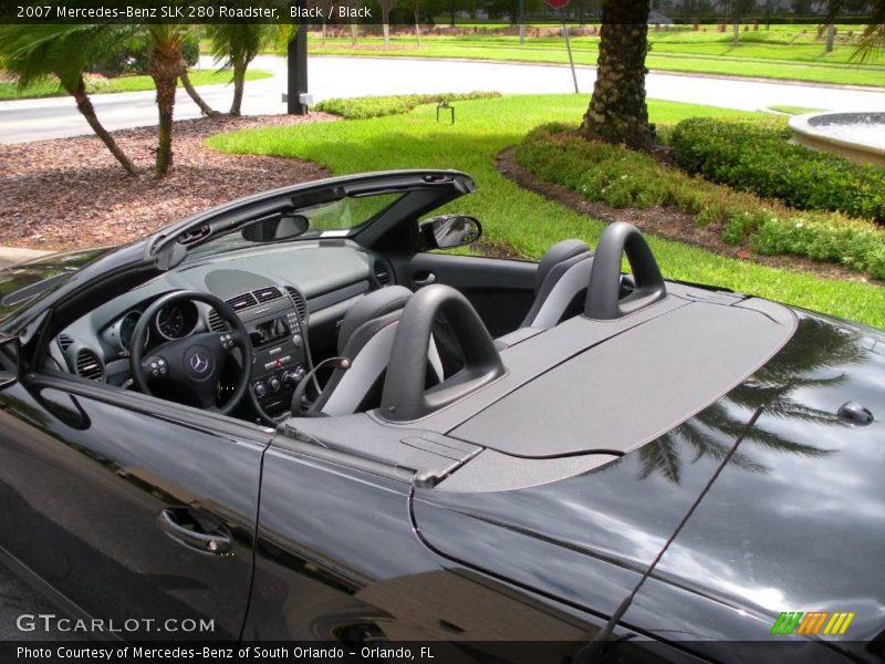 Black / Black 2007 Mercedes-Benz SLK 280 Roadster