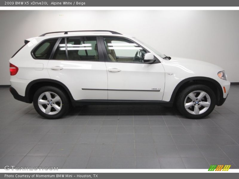 Alpine White / Beige 2009 BMW X5 xDrive30i