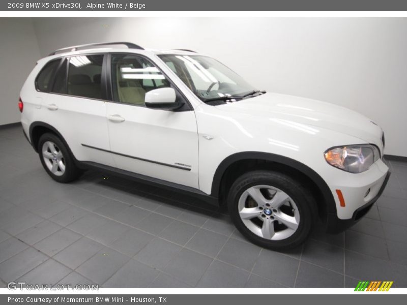 Alpine White / Beige 2009 BMW X5 xDrive30i