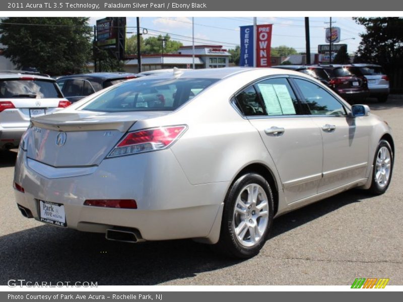 Paladium Silver Pearl / Ebony Black 2011 Acura TL 3.5 Technology