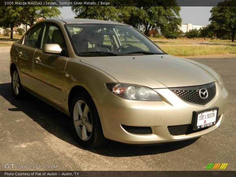 Sunlight Silver Metallic / Beige 2006 Mazda MAZDA3 i Sedan