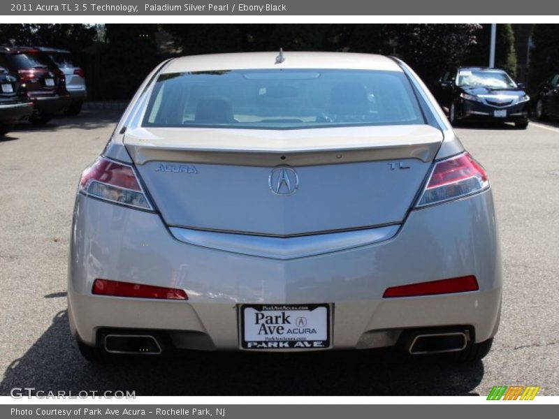 Paladium Silver Pearl / Ebony Black 2011 Acura TL 3.5 Technology
