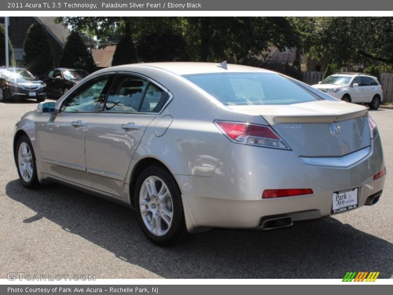 Paladium Silver Pearl / Ebony Black 2011 Acura TL 3.5 Technology