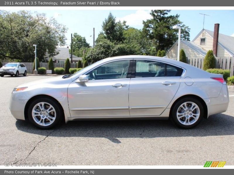 Paladium Silver Pearl / Ebony Black 2011 Acura TL 3.5 Technology