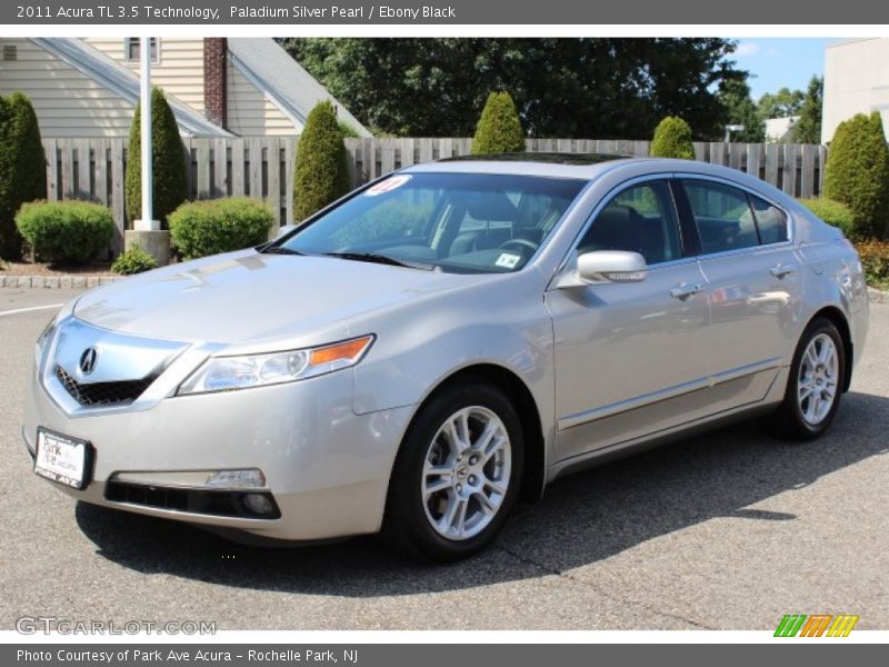 Paladium Silver Pearl / Ebony Black 2011 Acura TL 3.5 Technology