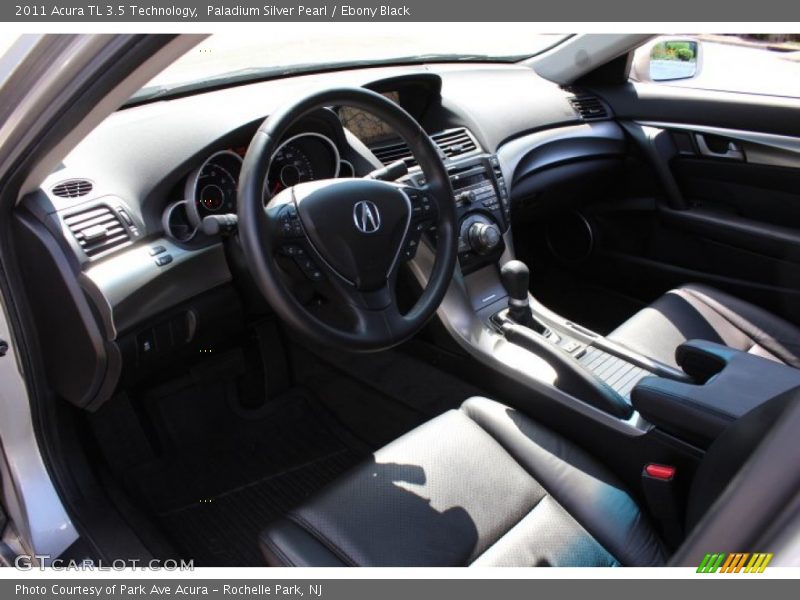 Paladium Silver Pearl / Ebony Black 2011 Acura TL 3.5 Technology