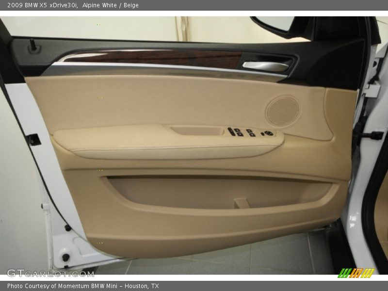 Alpine White / Beige 2009 BMW X5 xDrive30i