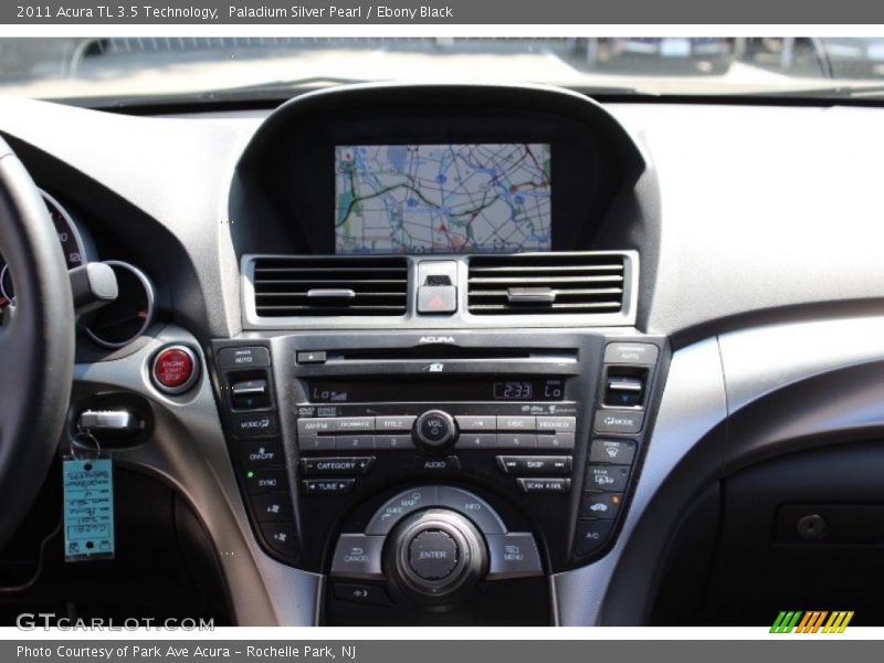 Paladium Silver Pearl / Ebony Black 2011 Acura TL 3.5 Technology