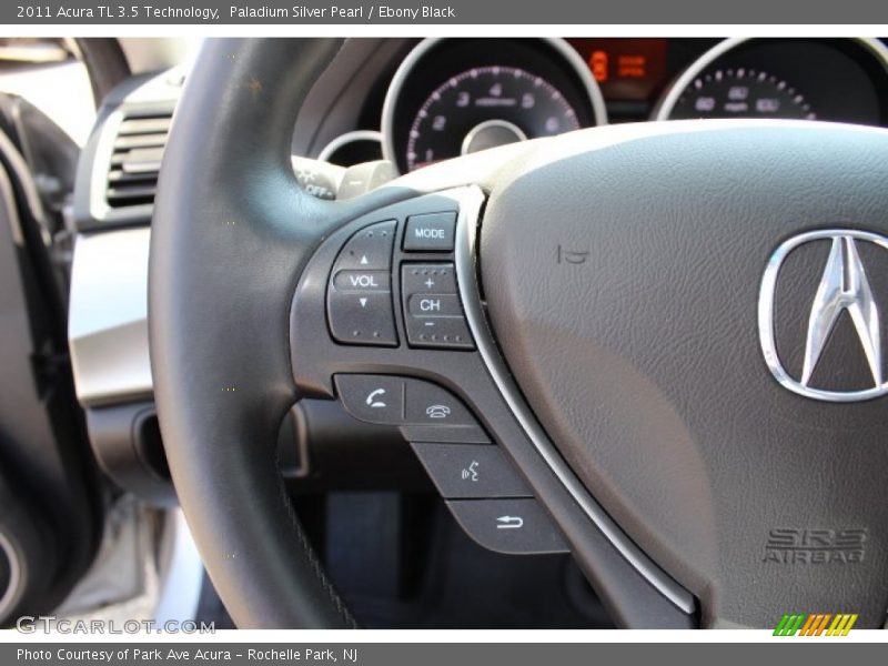 Paladium Silver Pearl / Ebony Black 2011 Acura TL 3.5 Technology