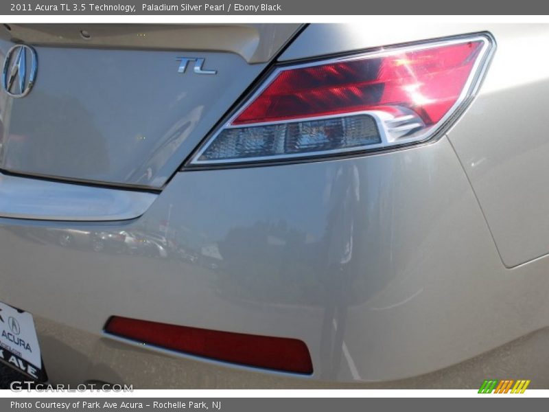 Paladium Silver Pearl / Ebony Black 2011 Acura TL 3.5 Technology