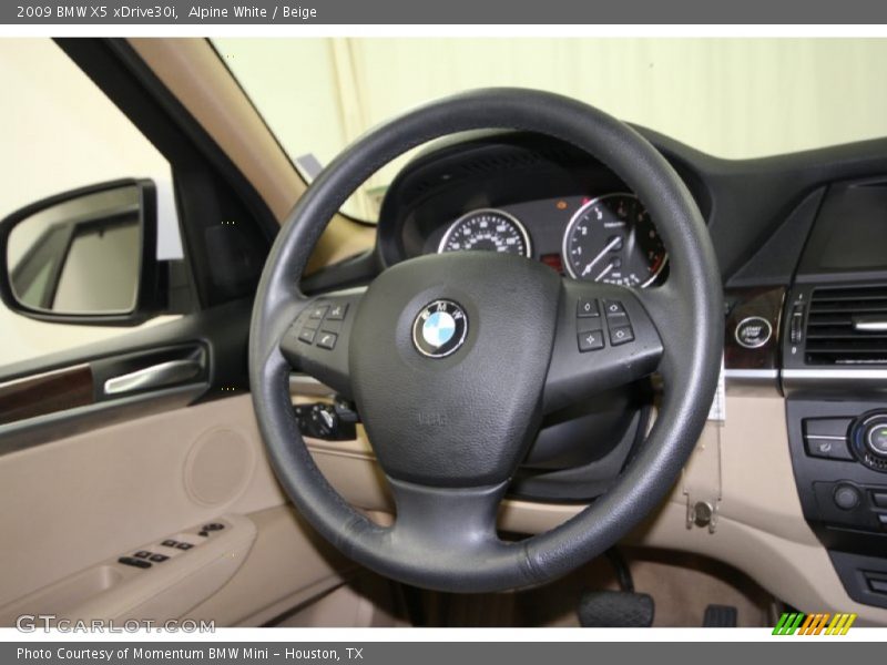 Alpine White / Beige 2009 BMW X5 xDrive30i