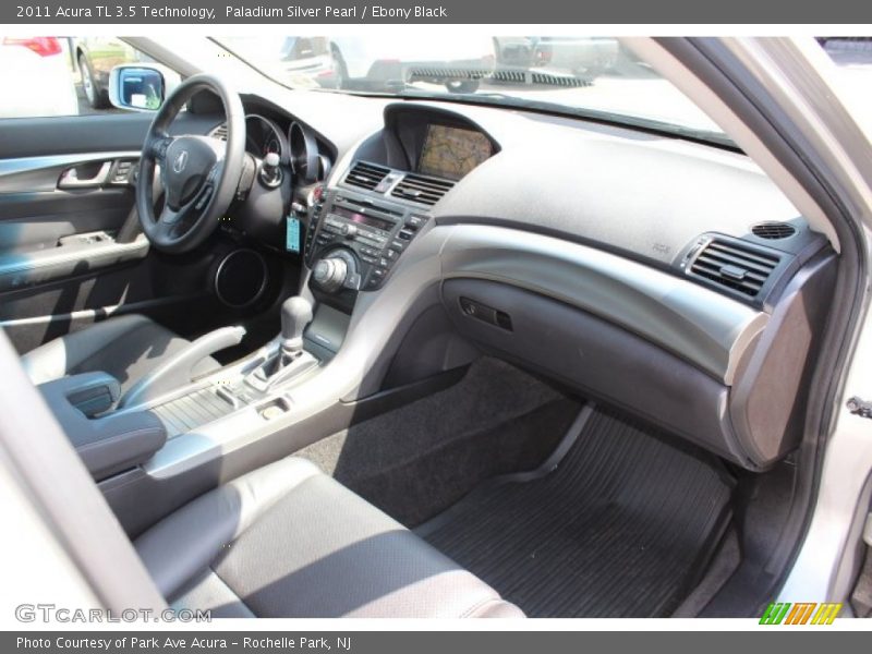 Paladium Silver Pearl / Ebony Black 2011 Acura TL 3.5 Technology