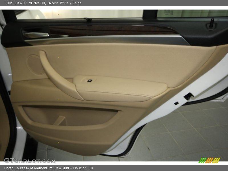 Alpine White / Beige 2009 BMW X5 xDrive30i