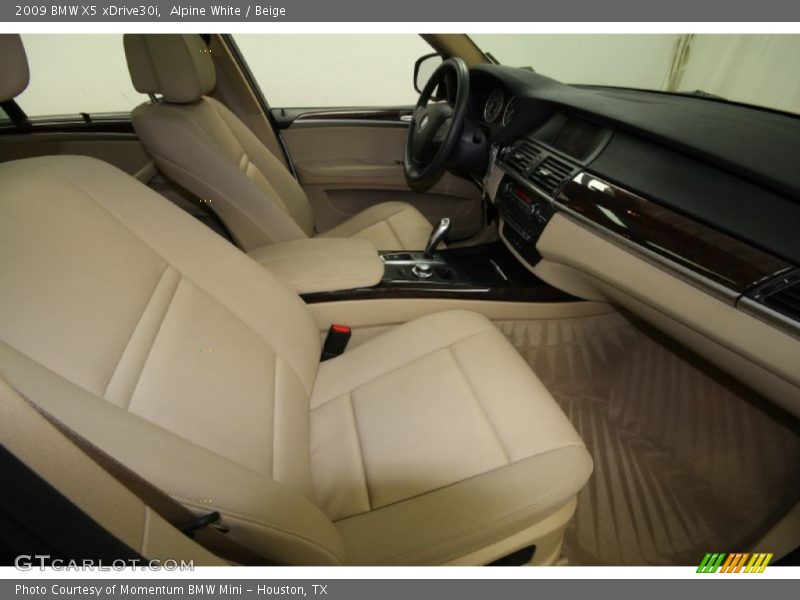 Alpine White / Beige 2009 BMW X5 xDrive30i