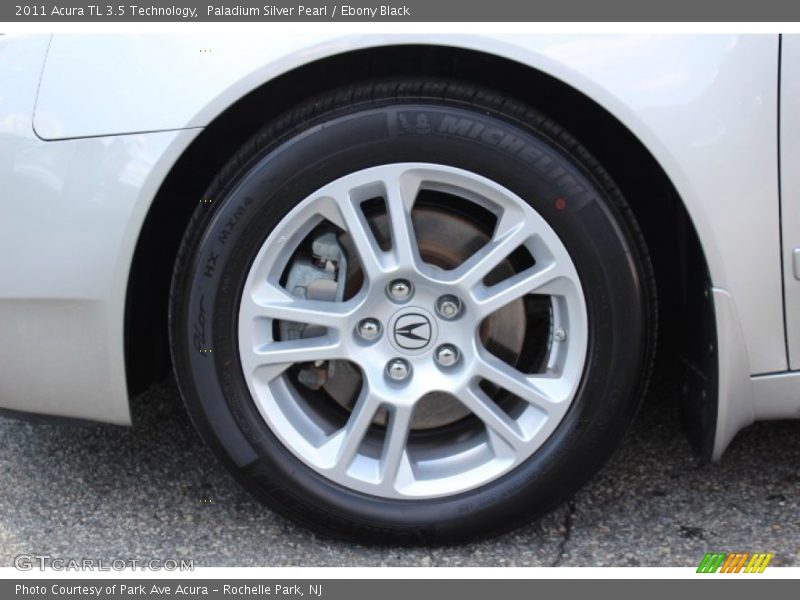 Paladium Silver Pearl / Ebony Black 2011 Acura TL 3.5 Technology