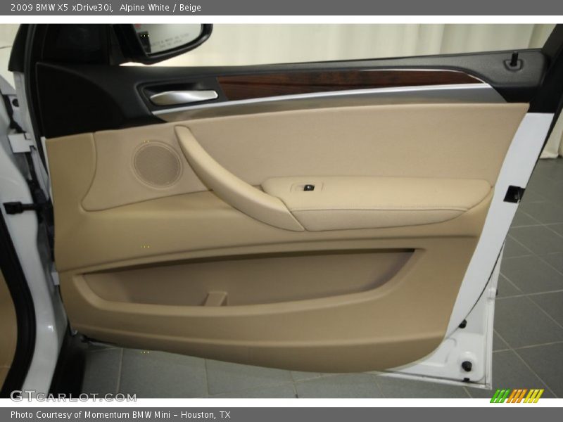 Alpine White / Beige 2009 BMW X5 xDrive30i