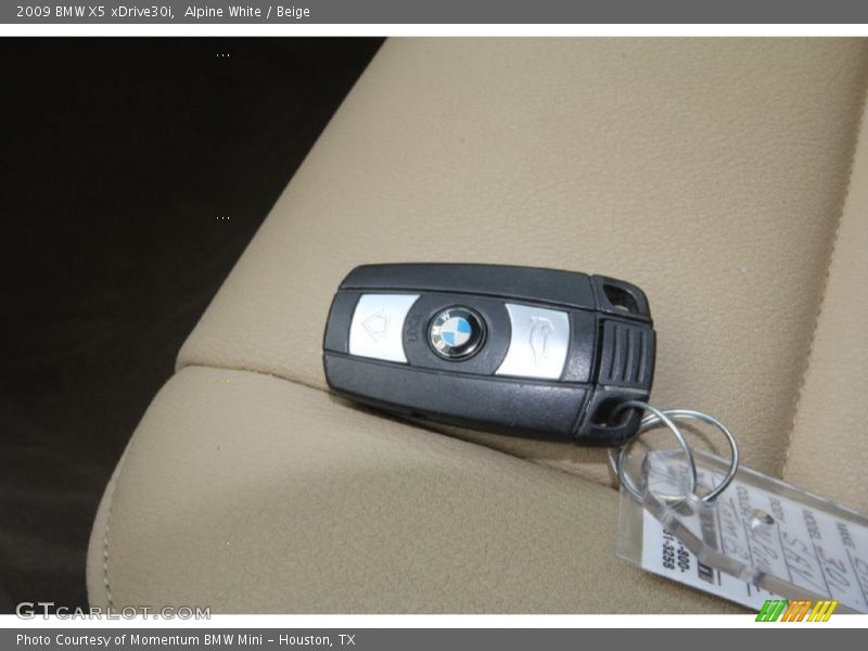 Alpine White / Beige 2009 BMW X5 xDrive30i